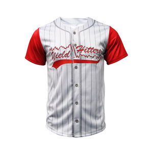 เสื้อเบสบอลพิมพ์ซับลิเมชันสำหรับผู้ชายผ้าตาข่ายแบบหลวมผ้าโพลีเอสเตอร์ระบายอากาศปรับแต่งได้ - Product Image 4