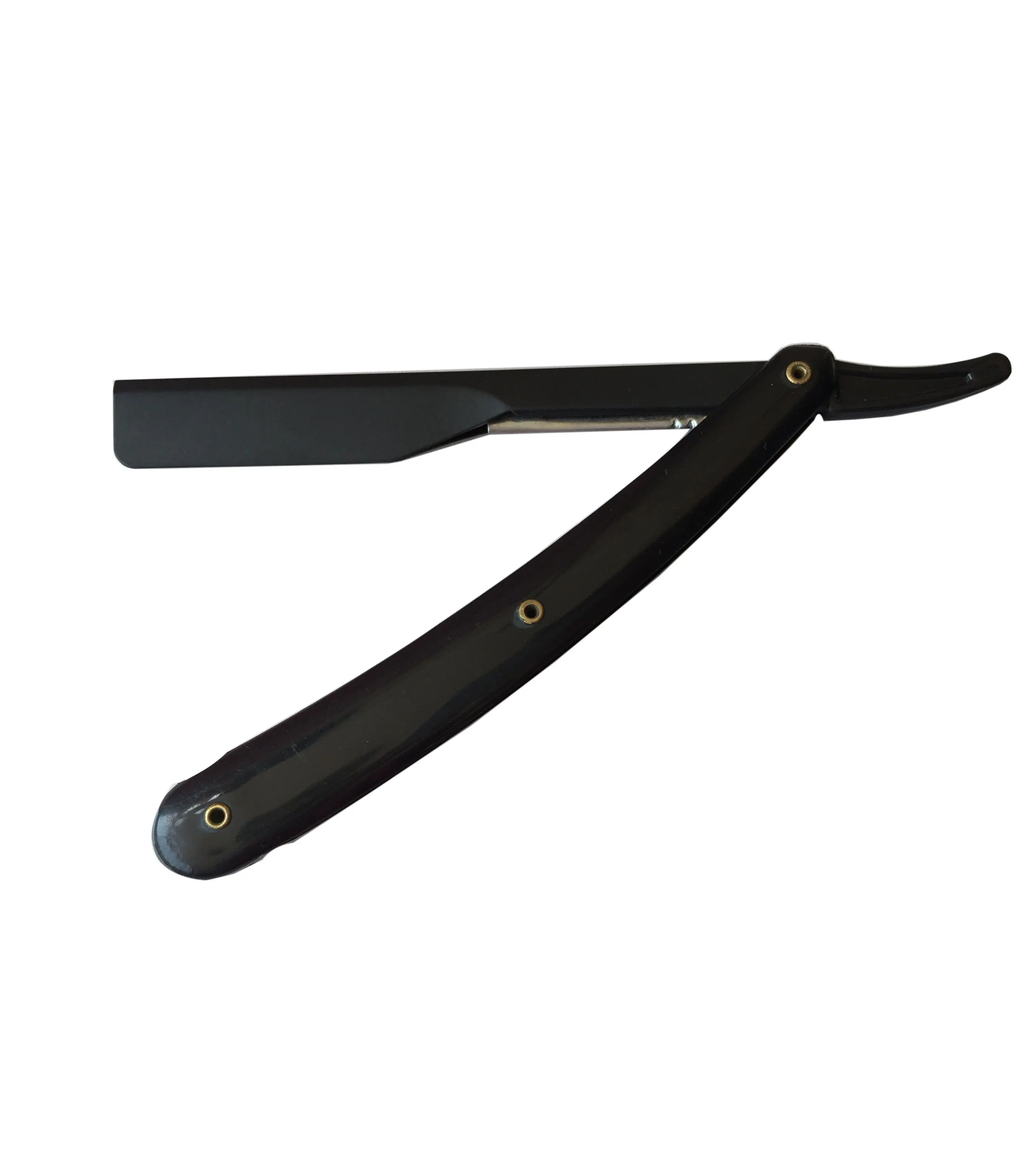 WHOLESALE TOP QUALITY BLACK STRAIGHT BARBER EDGE STEEL RAZOR FOLDING SHAVING