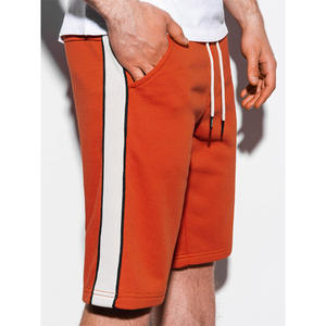 Vente en gros de shorts de course décontractés pour hommes, shorts d'entraînement athlétique de gymnastique à séchage rapide, shorts cargo à rayures latérales 100% coton - Product Image 6