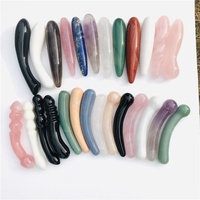 Vente en gros de baguettes de massage Yoni en quartz clair naturel, baguettes en quartz rose et améthyste, baguettes en cristal