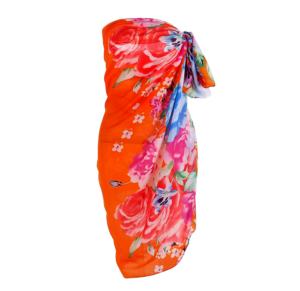 Jupe hawaïenne pour femme, Sarong, paréo de plage, imprimé Floral, taille plus, fermeture frontale, pour filles - Product Image 2