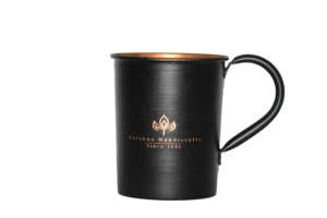 Calidad Premium negro acabado mula de Moscú cócteles beber taza de 100% hecho a mano y de impresión láser - Product Image 2