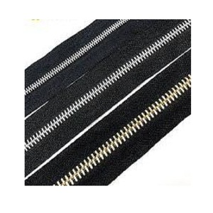 Wholesale OZL GMA Model Gold Open-End Metal Auto-Lock Nylon Zipper 100mm Length Durable for Various Applications Shoes Garments - Product Image 2