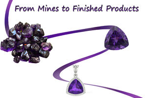 4x3mm-10x8mm Natural púrpura amatista Africana corte ovalado facetado piedras preciosas sueltas mayorista y fabricante - Product Image 5