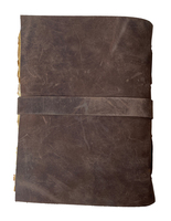 Couverture rigide en cuir véritable fait à la main Vintage Journal personnalisé A5 cahier livre de l'ombre Style Antique boucle fermeture cahier