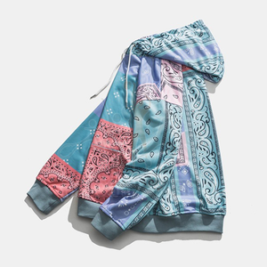 Custom Design Print Fleece Long Sleeve <b>Bandana</b> Hoodie for <b>Men</b> 2021 - Product Image 3