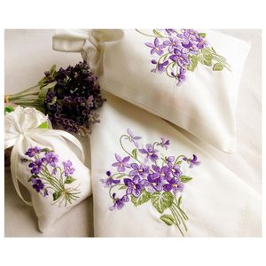 Bolsas de lavanda bordadas, 100% algodón - Product Image 1
