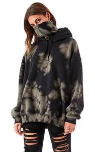 Venta al por mayor de las mujeres más nuevas de moda más vendidos mejor precio Tie Dye impreso Street Wears sudaderas con capucha para las señoras - Product Image 4