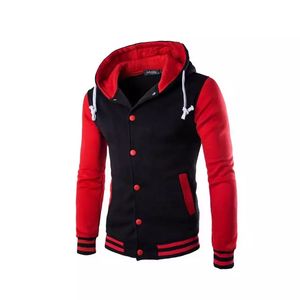 Veste universitaire à capuche sur mesure pour hommes, style hiver décontracté avec fermeture à glissière, rembourrage en coton respirant grande taille - Product Image 4