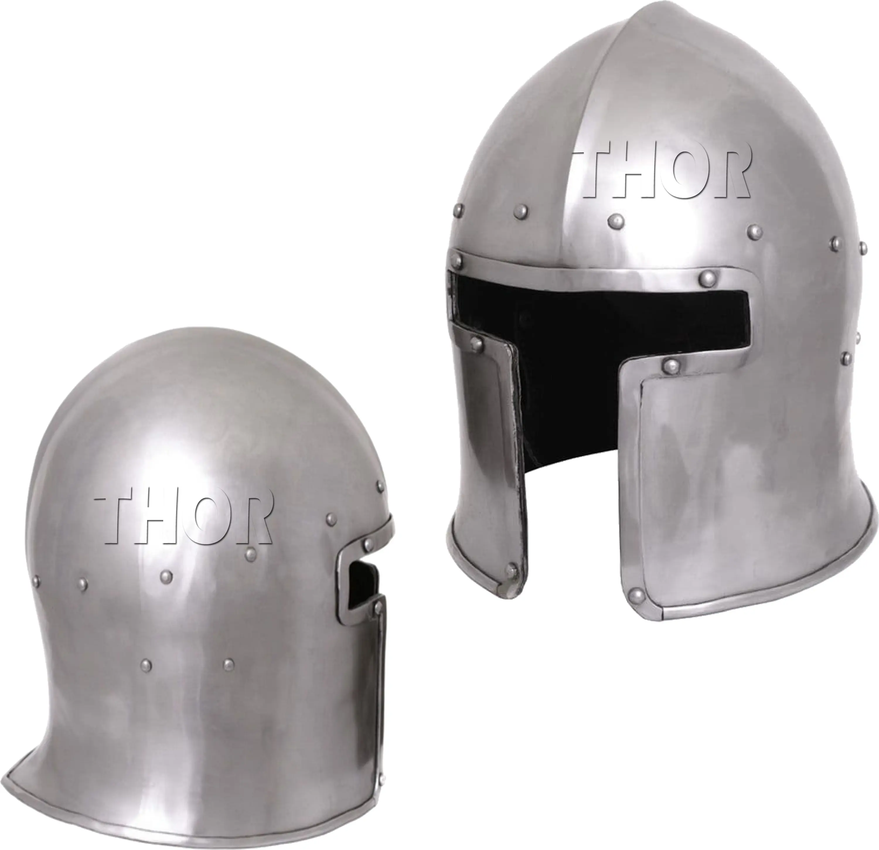 Medieval Knights Barbuta Helmet Templar Crusader Armor Barbute Visor Helmet18Ga Sca Great Helmet