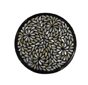 Nueva Bandeja de Servicio de Lujo Estilo Árabe de Oriente Medio con Incrustaciones de Concha de Nácar, 32x32x5 CM, para Uso en Hoteles y Restaurantes - Product Image 2