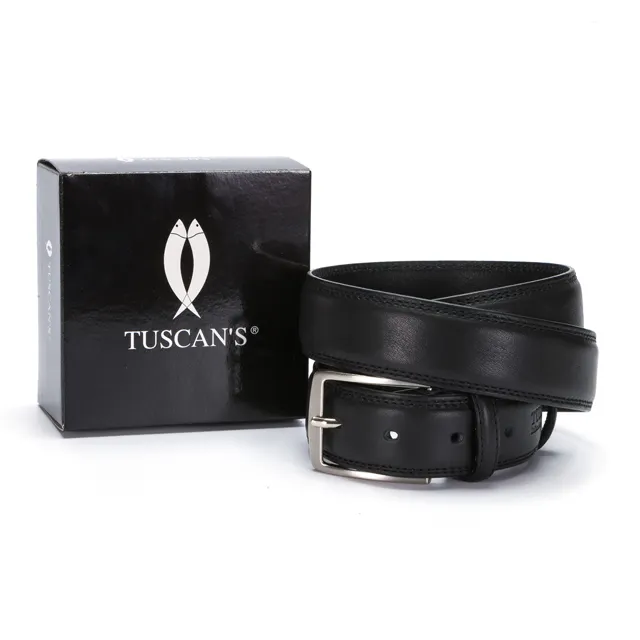 Italian quality genuine calf leather man belt height 3,5 cm