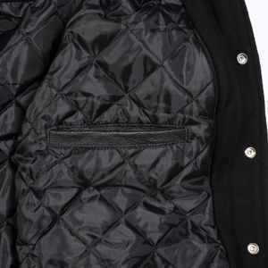 High Quality Best Selling Thick Wool Made Custom Blank Wholesale Letterman <b>Leather</b> Sleeve Varsity <b>Jackets</b> - Product Image 5