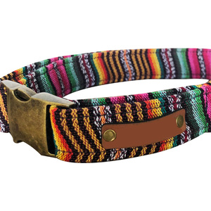 100% bio pur basique coton solide tissé à la main luxe confortable collier de chien Rivet décoration toutes saisons fabrication directe - Product Image 4