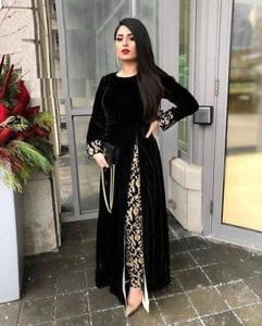 STYLISH--- EMBROIDERY WORK--ON--SLEEVES KURTA ,& FULL OF PANT--FOR Party-wear-dress for Party/ Wedding =2021-- - Product Image 1