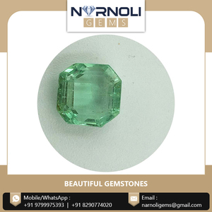 พลอยมรกตสีเขียวพรีเมียมทรงแปดเหลี่ยมเจียระไน  หินธรรมชาติแท้ คุณภาพคริสตัลแท้ สำหรับทำเครื่องประดับชั้นดีและงานออกแบบ - Product Image 2