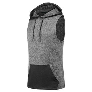 Sweat-shirt de sport personnalisé, coupe Slim, décontracté, Sublimation, vente en gros, uni, sans manches - Product Image 2
