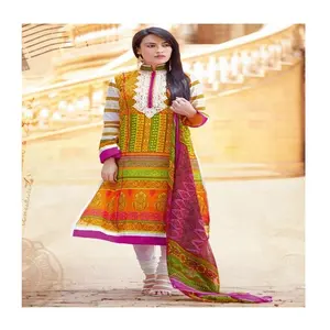 Женские пакистанские платья сальвар камиз с широким вырезом и вышивкой