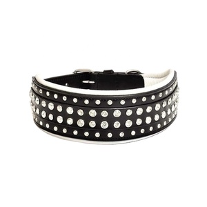 Collar de perro con cristales de tuerca, accesorio de lujo hecho a mano, Extra suave, acolchado, fabricante al por mayor, todos los tamaños disponibles - Product Image 1