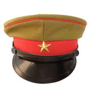 Nuevo servicio Reproducción Logo 100% Lana Bordado hecho a mano WW2 US Khaki Visor Crusher Sombreros - Product Image 1