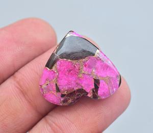 Arizona Turquoise <b>Heart</b> Cabochon Wholesale Turquoise <b>Heart</b> <b>Shape</b> Gemstone Tourmaline With Mohave Copper Turquoise Loose Gemstone - Product Image 5