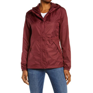 Chaqueta cortavientos de alta calidad para mujer, cazadora fina personalizada, con cremallera, color dorado - Product Image 3
