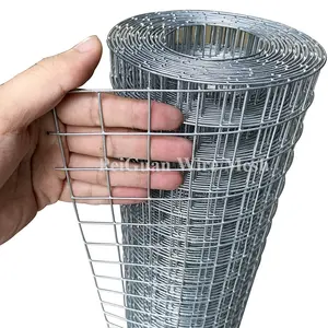 Dilapisi Galvanis atau PVC Aviary Mesh Hitam Kandang Ayam Mesh Welded Wire Mesh Roll