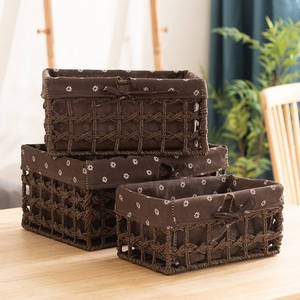 Oneup — panier de rangement en rotin tibétain, boîte en bambou, pour les cosmétiques, les aliments, fait à la main - Product Image 4