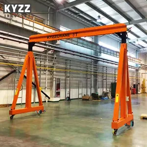 1ton 2ton 3ton 5ton 7.5ton 10ton Semi Electric Gantry Crane, Indoor Ponsel Gantry Crane untuk Dijual