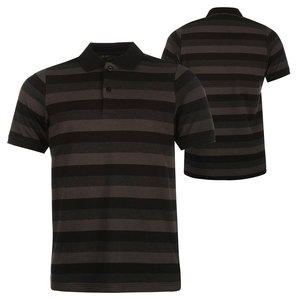 Impresión personalizada serigrafía Logo algodón transpirable rayas trabajo uniforme en blanco Golf hombres deportes negocios para camisa - Product Image 3