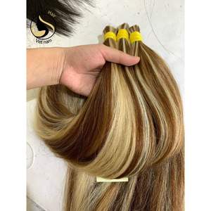 Extensions de cheveux naturels malaisiens lisses, vierge, alignées, cuticules, de haute qualité, couleur Piano, vente en gros, - Product Image 4