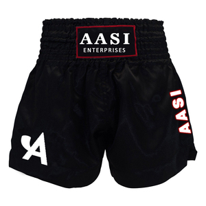 กางเกงมวยไทยคลาสสิค คิกบ็อกซิ่ง MMA ยิมนาสติกต่อสู้  ผ้าซาติน ระบายอากาศได้ดี ทนทาน แห้งเร็ว น้ำหนักเบา - Product Image 6