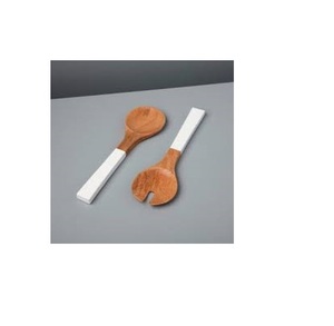 Cuillère à manche en bois, nouveauté, vente en gros, ensemble de cuillères et fourchettes en bois naturel, sans eau - Product Image 3