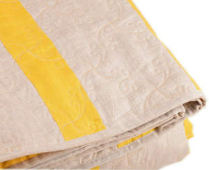 Couvre-lit en patchwork fait main 100% lin 40s, multicolores, emballage personnalisé, marque Kaushal, pour la maison et l'hôtellerie - Product Image 3