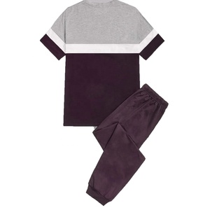 Ensembles de survêtement pour hommes T-shirt à manches courtes Pantalon Sports Costumes d'été Hommes Ensemble T-Shirt Tops Sport Joggers Streetwear Casual OEM - Product Image 6