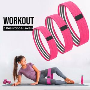 Bandes de résistance en tissu de coton élastique, sangles pour le Fitness, les hanches et le sport, livraison gratuite - Product Image 2