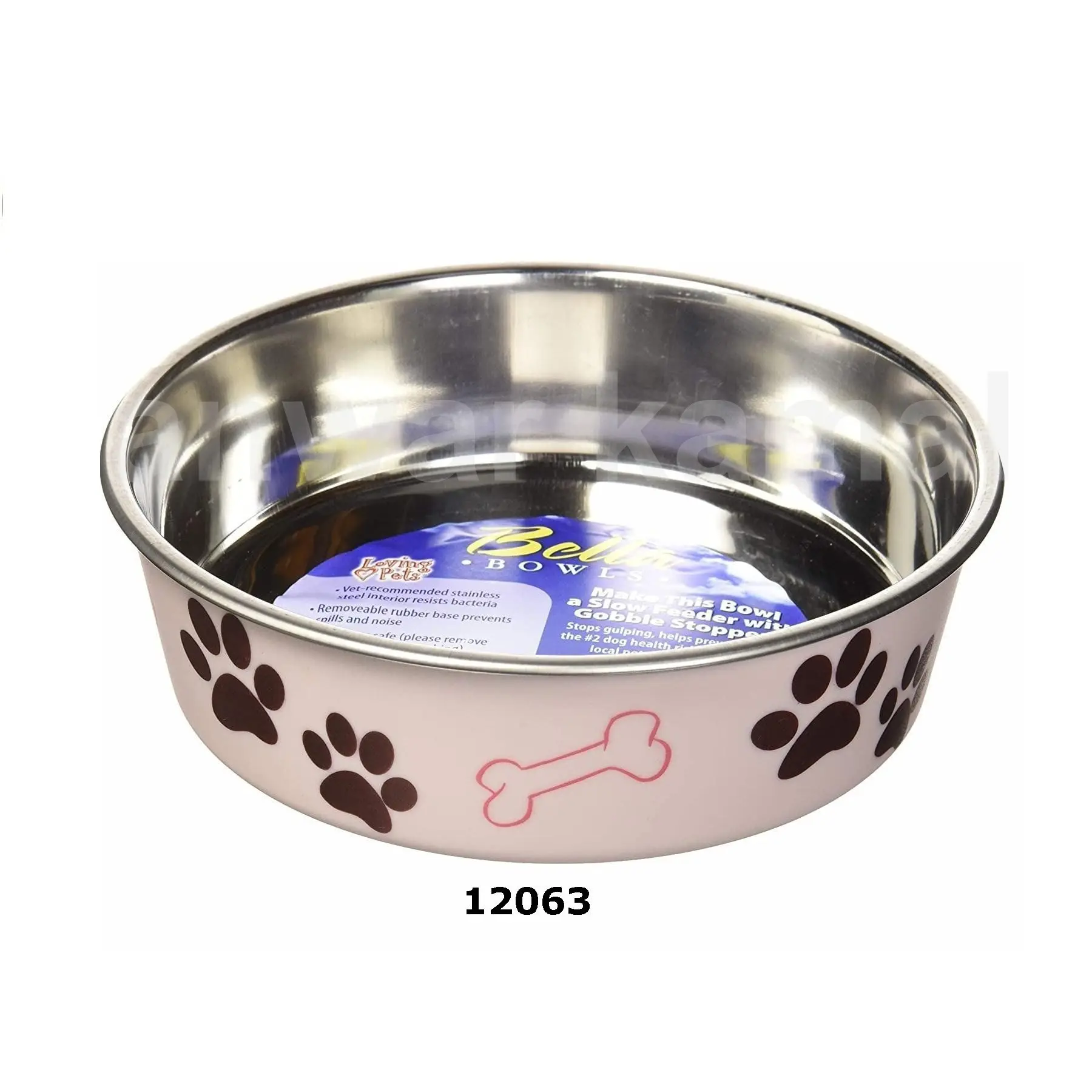 Ciotola per mangiatoia per animali domestici in acciaio inossidabile per cani e gatti