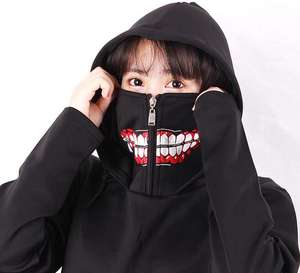 zip up 2020 new design hoodie with facemask women and men's hoodies - Product Image 1