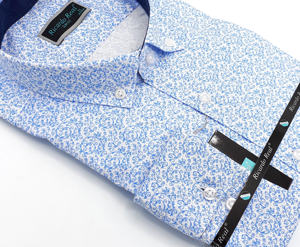 Elegant <b>Men</b> <b>Shirts</b> <b>Long</b> <b>Sleeve</b> Floral Pattern Poplin Breathable Cotton <b>Shirt</b> Made in Turkey Best Selling - Product Image 2
