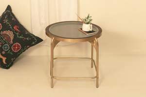 Mesa auxiliar de hierro dorado hecha a mano en la India, uso comercial del comprador, hogar, Hotel, oficina, restaurante, interior, exterior, alta calidad 2024 - Product Image 6