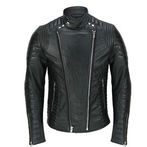 Chaquetas de cuero para hombre, venta al por mayor, chaquetas de cuero a la moda de talla grande de cuero de imitación o original de alta calidad hechas a medida para hombre - Product Image 4