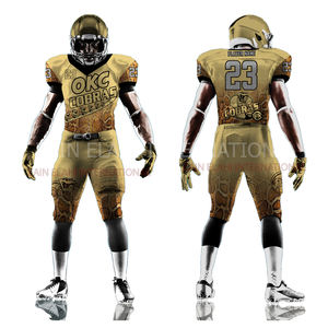 2025 gros uniforme de Football américain pour garçons jeunes couleur personnalisée XL haut de Football américain chemises Technique de Sublimation - Product Image 4