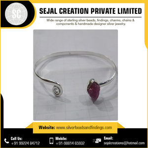 Bracelet en argent sterling 925 avec perles de pierres précieuses naturelles Fashion Charm Style CZ Material - Product Image 5