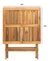 Nouvelle table basse moderne en bois d'acacia, petite, 46*46cm, pliable, MEILLEUR PRIX, fabriquée au Vietnam, facile à assembler, respectueuse de l'environnement