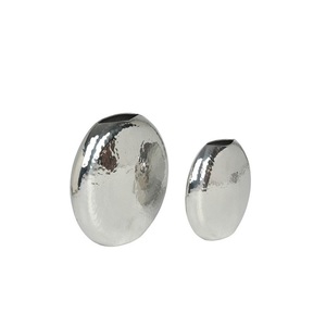 <b>Set</b> of Two Metal Flower <b>Vase</b> Premium Quality Handmade Designer Flower Holder Nickle Plated Hot Selling Luxury New Flower <b>Vase</b> - Product Image 1