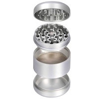 Grinder à herbes de Mars en métal, 55mm, 4 pièces, accessoires de fumage, avec Logo OEM gratuit