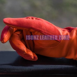<b>Ladies</b> Four Seasons Maroon Sheep-Deer <b>Leather</b> <b>Gloves</b> Full Finger Touch Screen Thermal Breathable Eco-Friendly Soft Attractive - Product Image 2