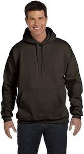 Unisex Heavyweight <b>Fleece</b> Pullover Hoodie Custom Logo Embroidered <b>Brown</b> Winter Casual Wear with Logo Print - Product Image 4