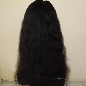 Perruque à ondulations naturelles, ondulations profondes, tissée à la main, 100% cheveux humains, 13x4 13x6, frontal transparent, cheveux indiens bruts - Product Image 2