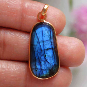 Lustres pendentif lumières moderne labradorite sous-verres malachite pendentif or pendentifs en pierre naturelle collier africain - Product Image 4